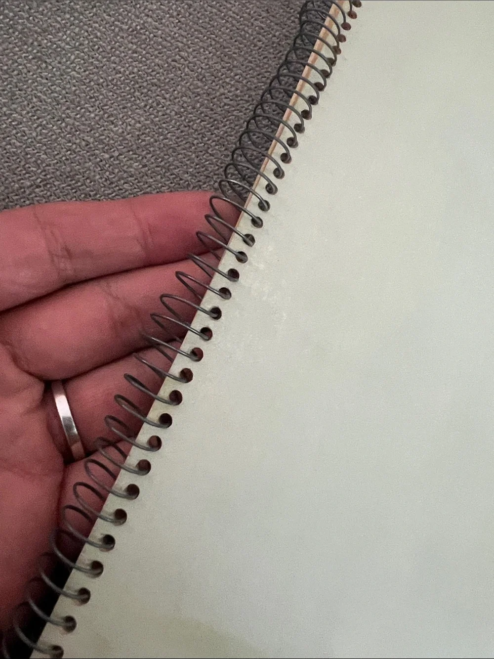 MCM Vintage Wilson Jones 6-Pouch Student Portfolio - Pale Blue Cover
